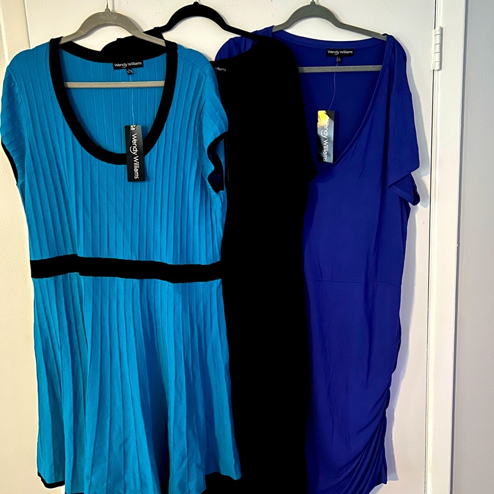 Three Wendy williams dresses size 2x NWT